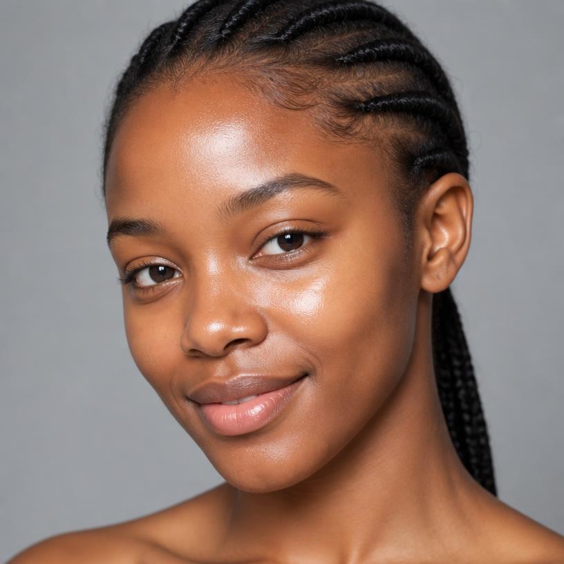 Jasmine R. skin after using Blue Mood Skin