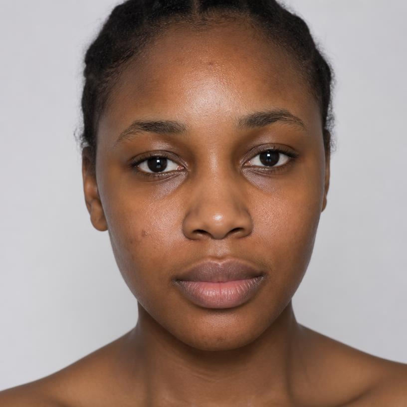 Jasmine R. skin before using Blue Mood Skin