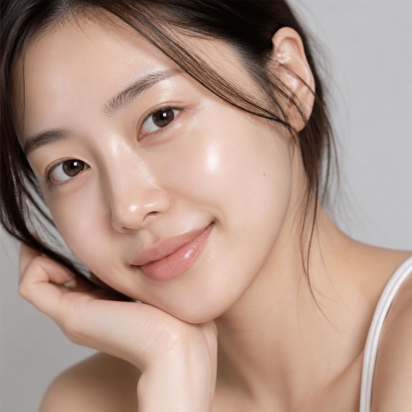 Alexis T. skin after using Blue Mood Skin