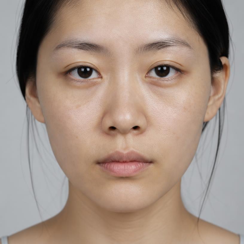 Alexis T. skin before using Blue Mood Skin